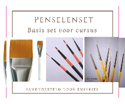 Basis penselenset cursus kindergrime Sminkies Events