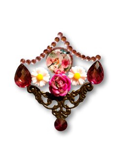 Gemcluster_Barok_oranament_Bronskleurig_DIY_Sieraden_Kindergrime_Sminkies.com_9050_Ledeberg_9000_Gent_Sminkies-Events