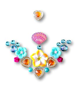 Gemcluster_Bling_Jewel_Bloemen_Hart_Goud_Heart_Gold_Flower_DIY_Sieraden_Kindergrime_Sminkies.com_9050_Ledeberg_9000_Gent_Sminki