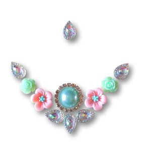 Gemcluster_Bling_Jewel_Resin_Flatback_Diamond_Silver_Flower_Teal_Sieraden_Kindergrime_Sminkies.com_9050_Ledeberg_9000_Sminkies