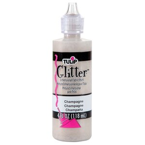 Glitter Champagne Tulip Dimensionale Fabric Paint gem clusteren, www.sminkies.com/shop