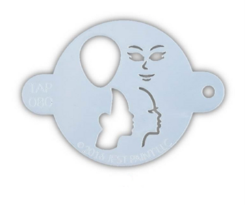 Princess Face TAP Stencil 080 www.sminkies.com/shop