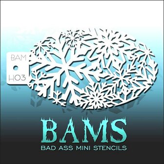Bad Ass Mini Stencil BAM H03