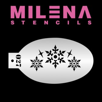 Milena Stencil O27 snowflakes