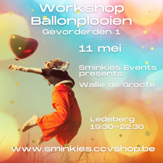 Workshop Ballonplooien gevorderden2 Sminkies Events