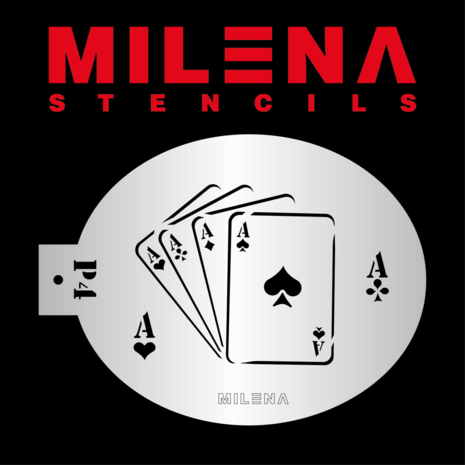 Milena, stencil, P4, kaarten, aas, azen, alice in wonderland,, Sminkies Events, 9050 Ledeberg, 9000 Gent