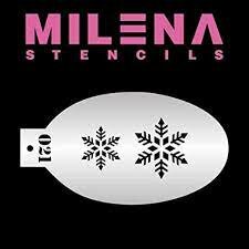 Milena Stencils O20 ice crystals snowflakes