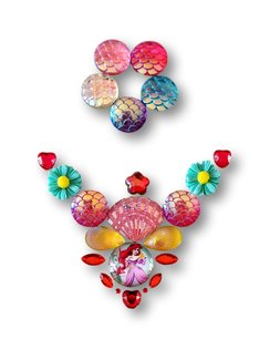 Strass Resin Flatback Mermaid Multi Colour Strass Resin Flatback Mermaid Multi Colour