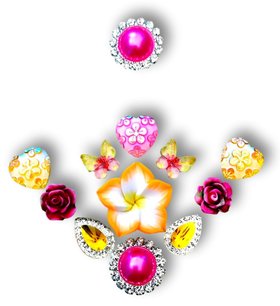 Strass Resin Diamond Pearl Fushia Strass Resin Diamond Pearl Fushia