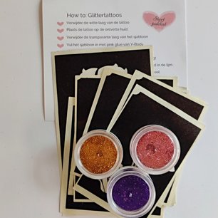 Glittertattoo Setje Cartoon Glittertattoo Setje Cartoon