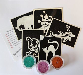 Glittertattoo Setje Animals Glittertattoo Setje Animals