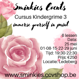 Cursus Kindergrime | volledige opleiding basis 3 | start 25 mei 2023 Cursus Kindergrime | volledige opleiding basis 3 | start 25 mei 2023