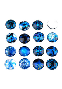 Cabochon Mix Blue 14mm Cabochon Mix Blue 14mm