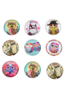 Cabochon Mix Uiltjes 14mm Cabochon Mix Uiltjes 14mm